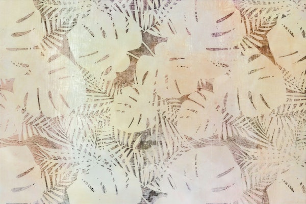 Washed Tropical Jungle Leaves