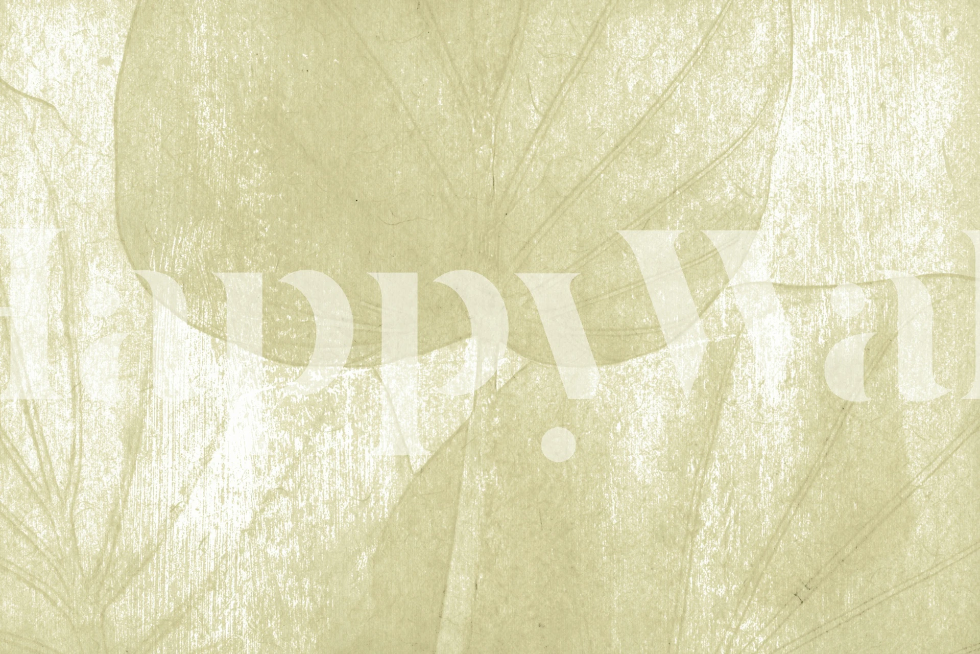 Soft Washed Rainforest Leaves Tapete in einem Raum