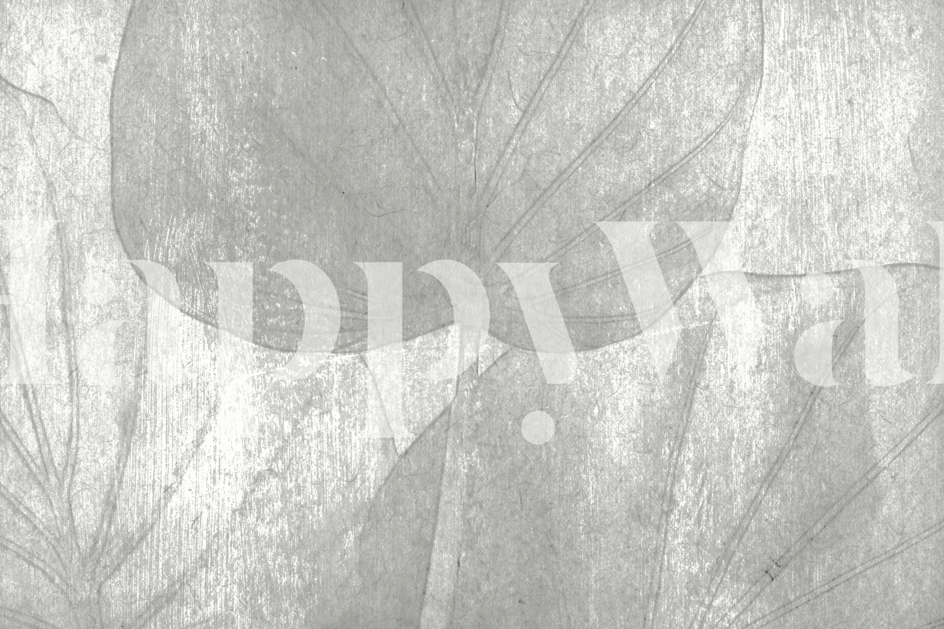 Tapeta Grey washed tropical leaves w pokoju