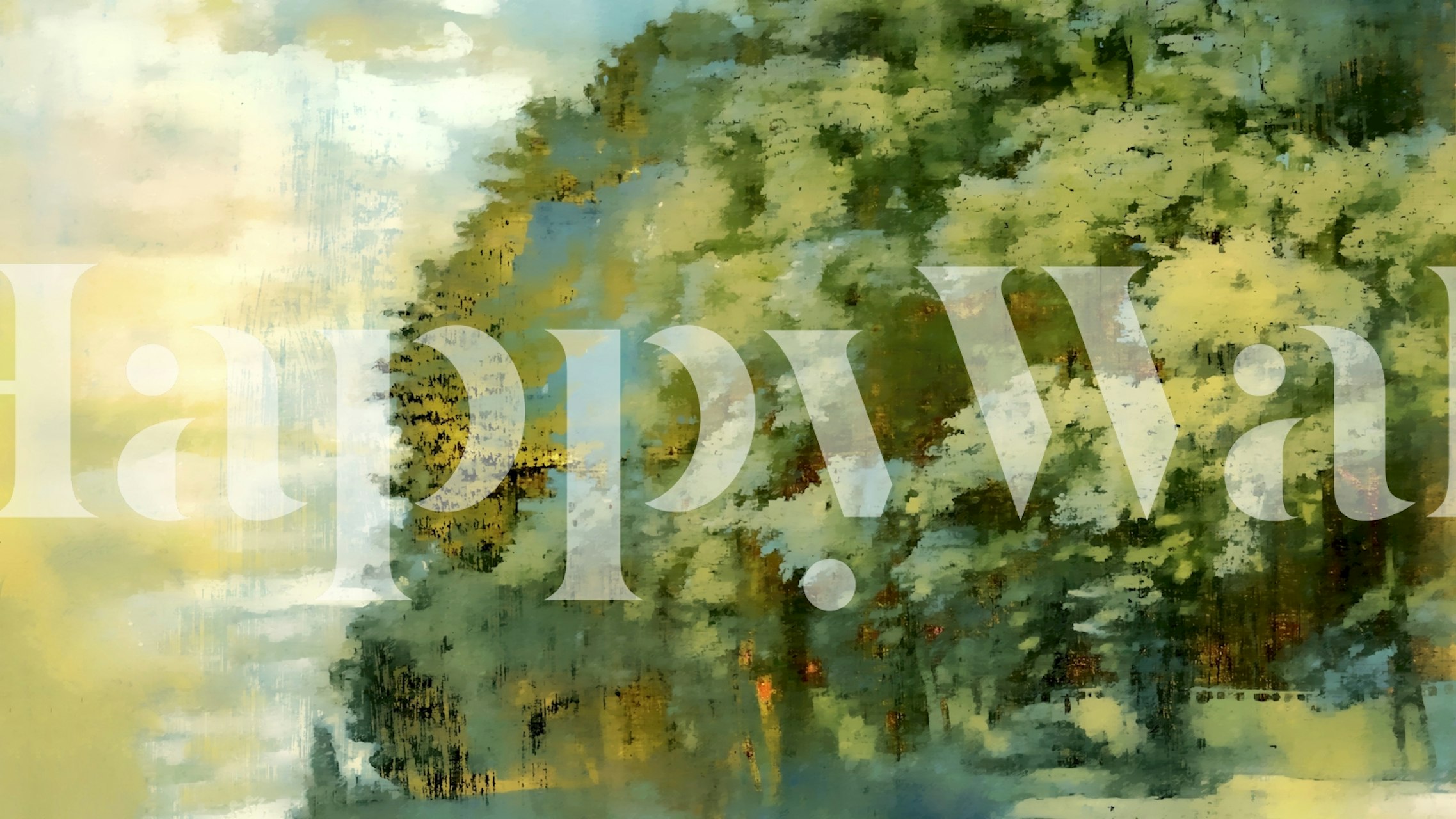 Forest Wabi Sabi tapet i ett rum