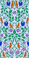 Vintage Pattern with birds and berries 2 behang