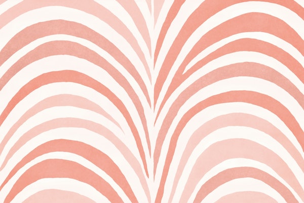 Boho Bow Shapes Warm Peach And Coral