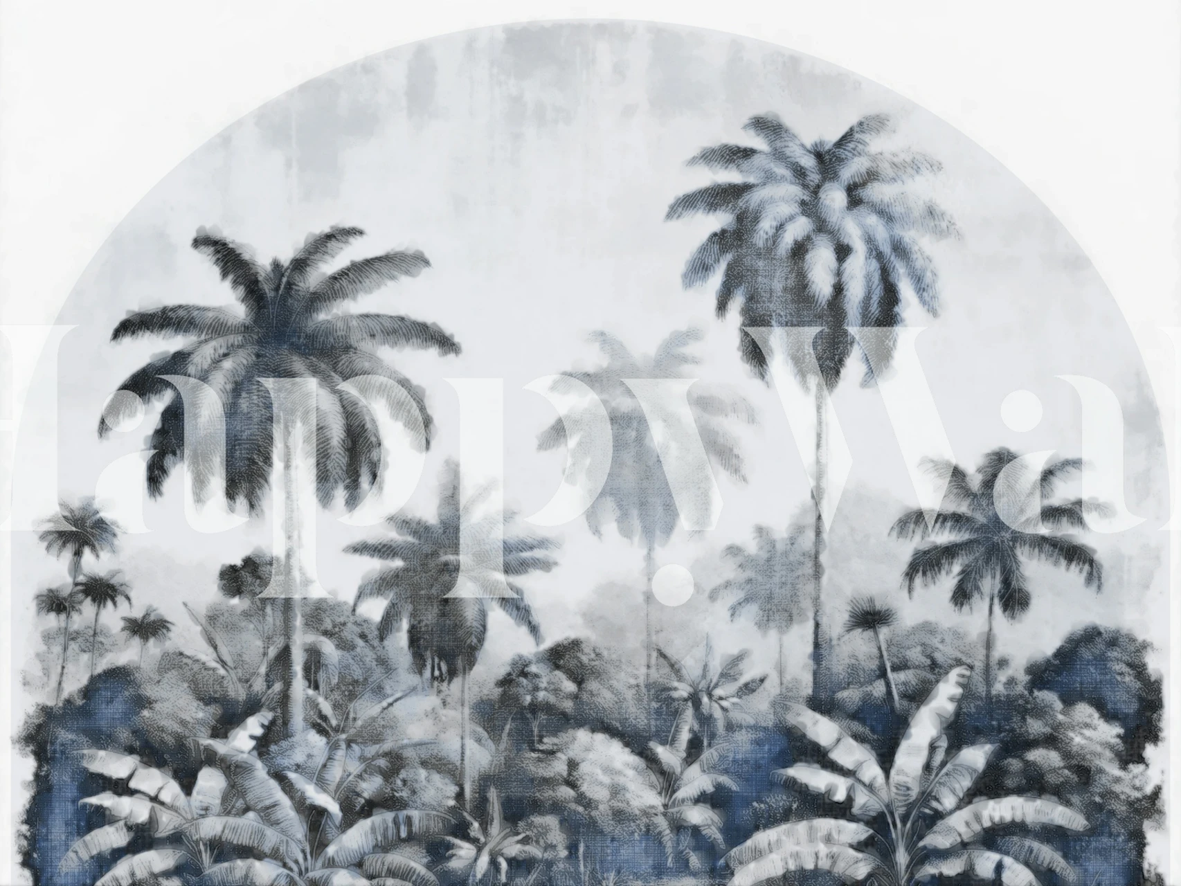 Tapeta Rainforest Vintage Landscape u sobi