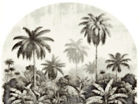 Rainforest Landscape Etching tapetit