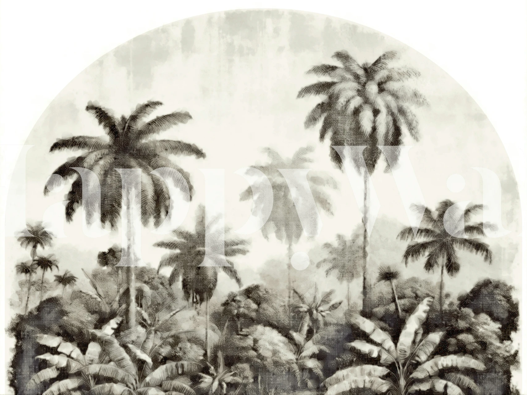 Rainforest Landscape Etching i rumindstilling