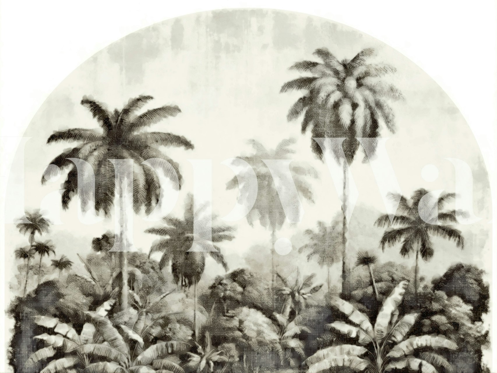 Rainforest Landscape Etching huoneasetelmassa