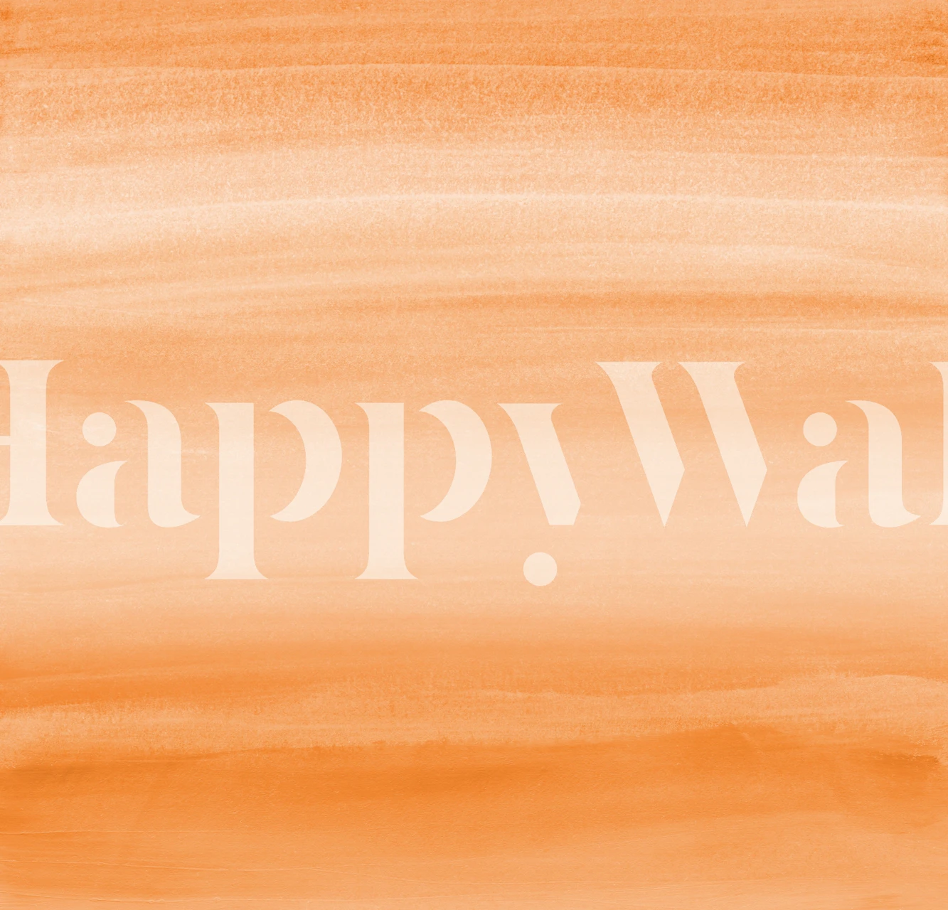 Touching Orange Watercolor 2 wallpaper in a room