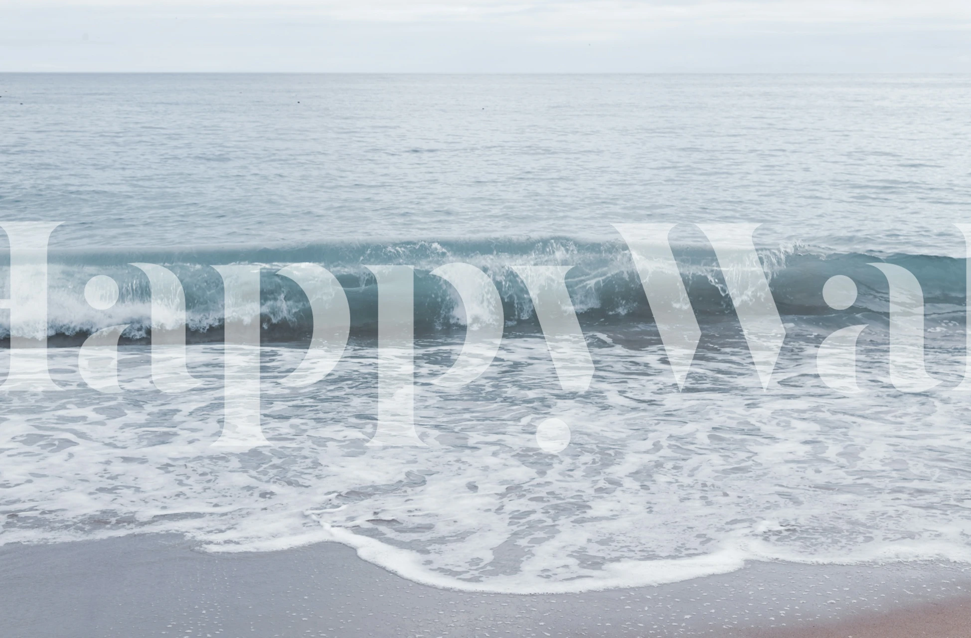 Pastel Atlantic Ocean Bliss 2 tapet i et rum