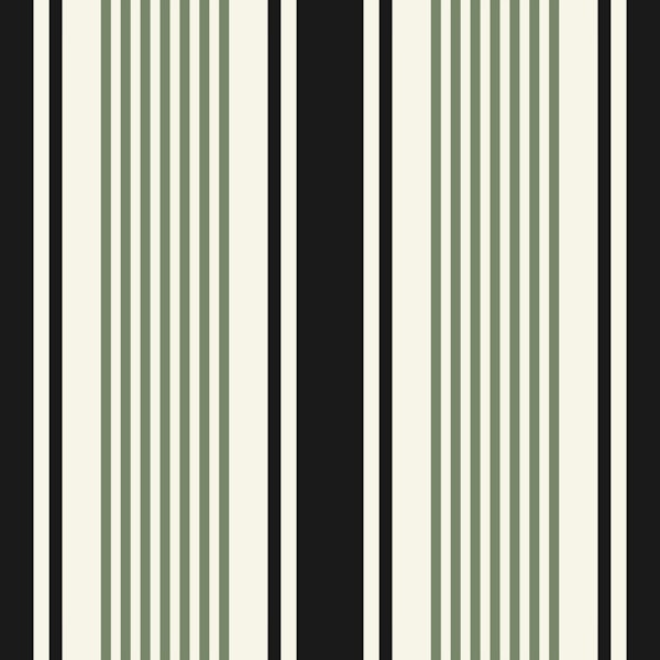 Classic stripes black sage 3242A