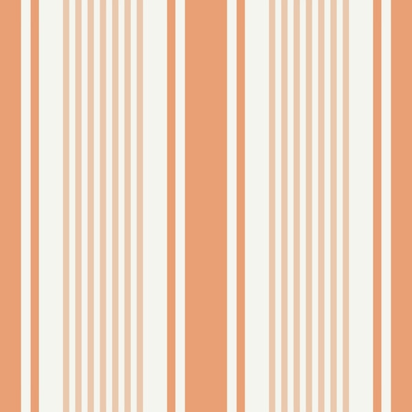 Classic stripes terracotta orange 3242C