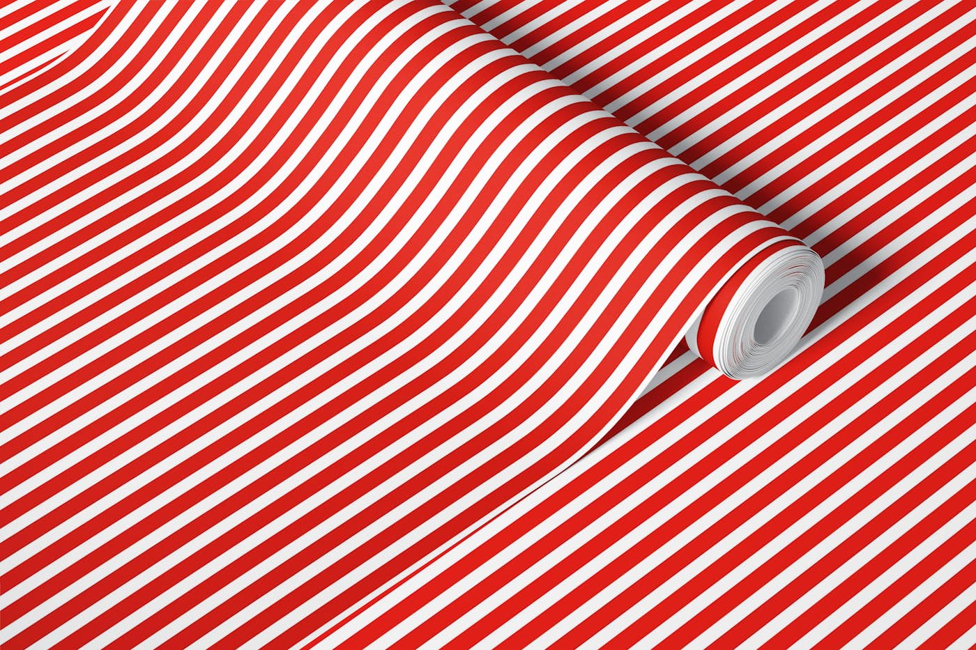 Classic thin stripes red 3244C wallpaper roll