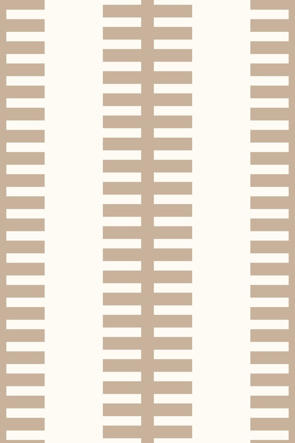 Simple geometric stripes beige brown 3245C
