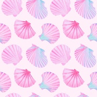 Preppy Coquette Shells tapete
