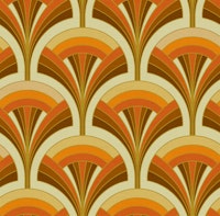 Terracotta Retro Palm ταπετσαρία