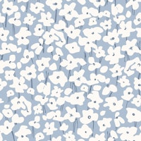 Floral Pattern Anna blue tapete