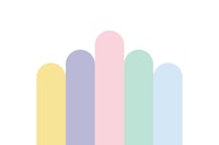 Soft Pastel Rainbow Arches carta da parati