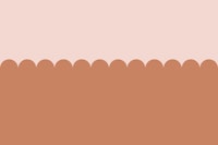 Boho Two-Toned Scallop tapete