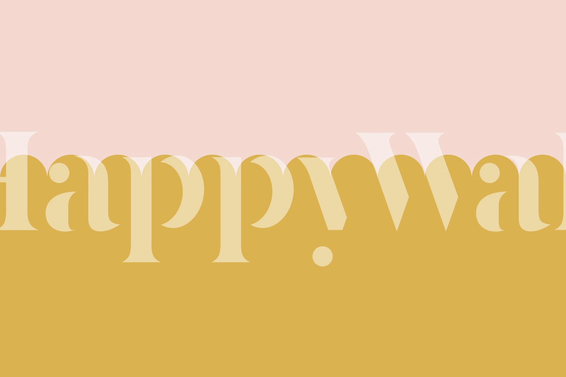 Pink and mustard scallop pattern wallpaper in a boho style