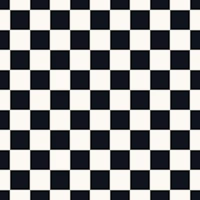 Classic check plaid medium – black and white tapete