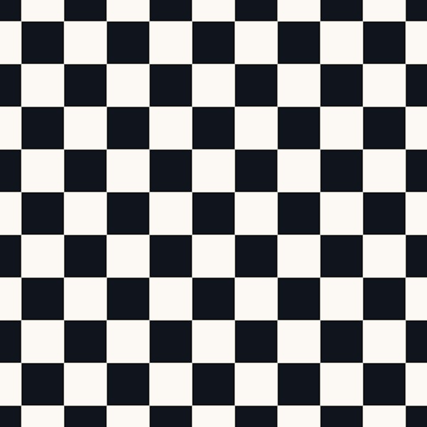 Classic check plaid medium – black and white