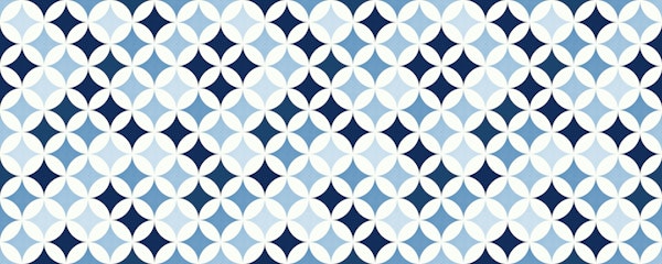 Blue geometric pattern 4