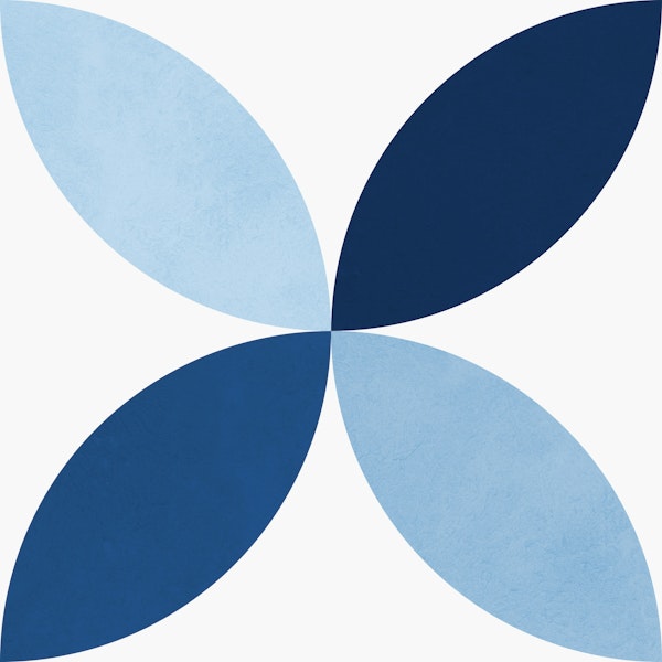 Blue geometric pattern 5