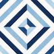 Blue geometric pattern 7
