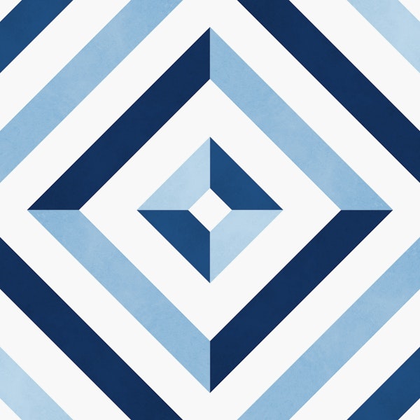 Blue geometric pattern 8