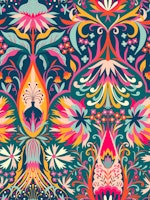 paisley paradise damask large tapete