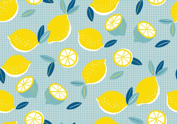 fresh lemon light blue