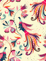 fantastic jungle birds light tapete