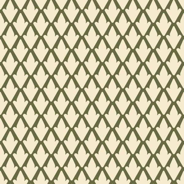 Geometric diamond leaves medium – green