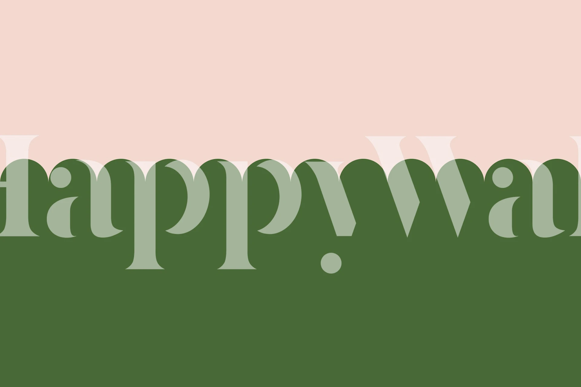 Pink and Green Two-Toned Scallop tapet i et rom