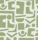 Geometric Abstract Shapes in Sage Green