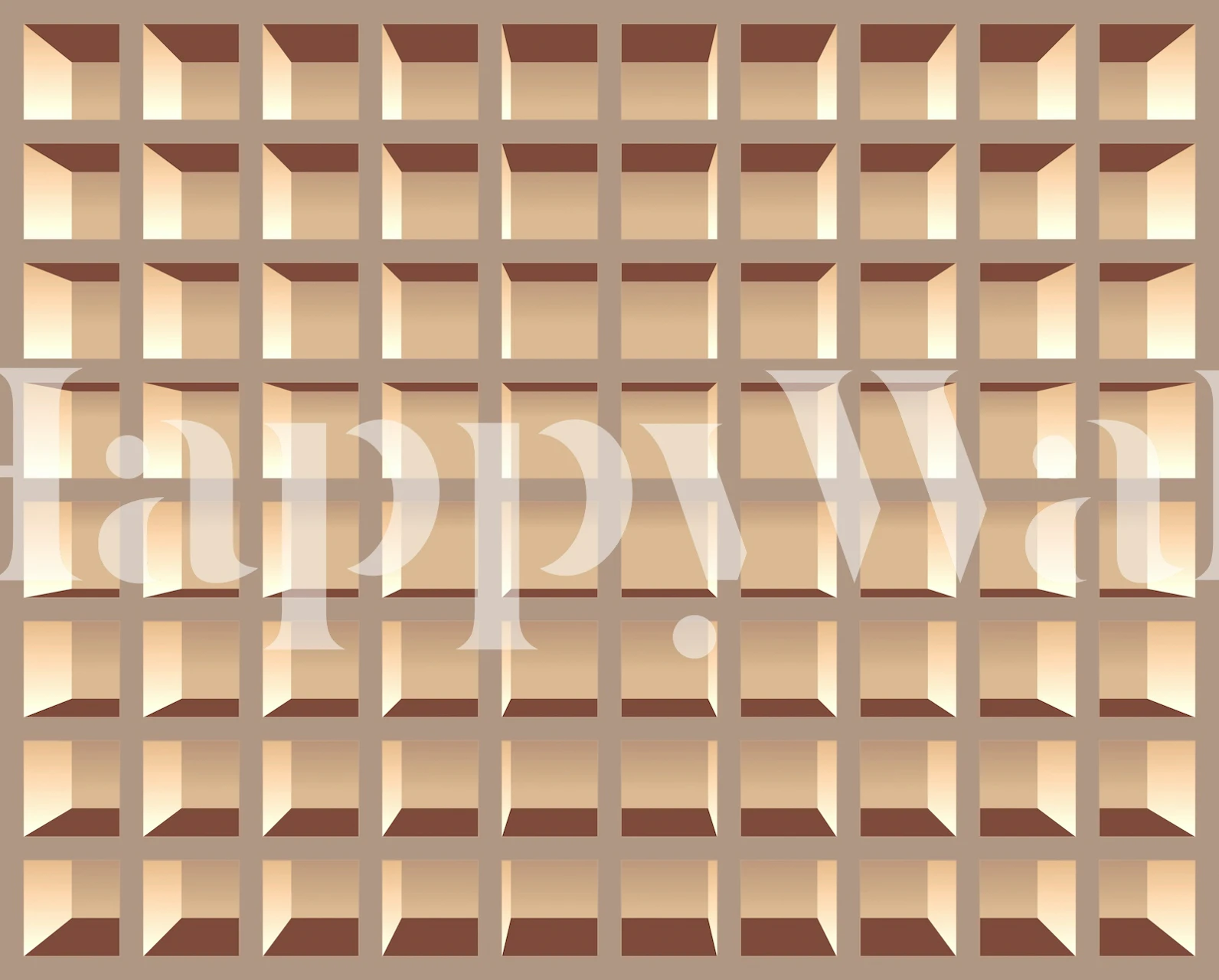 Neutrals Bookcase behang ontwerp