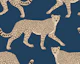 Walking Cheetah on Indigo