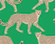 Walking Cheetah on Green