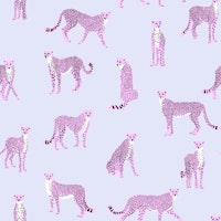 Pink Cheetah on Lavender tapete