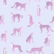 Pink Cheetah on Lavender