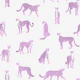 Pink Cheetah on White Smoke