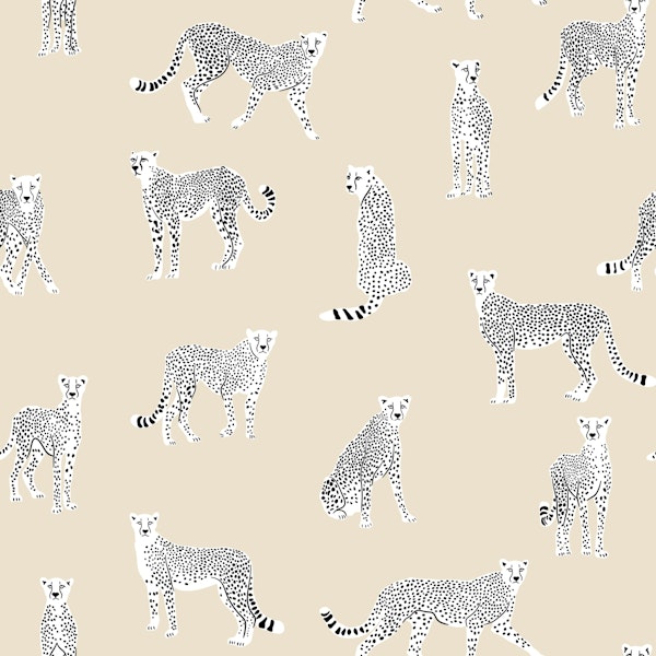 White Cheetah on Almond