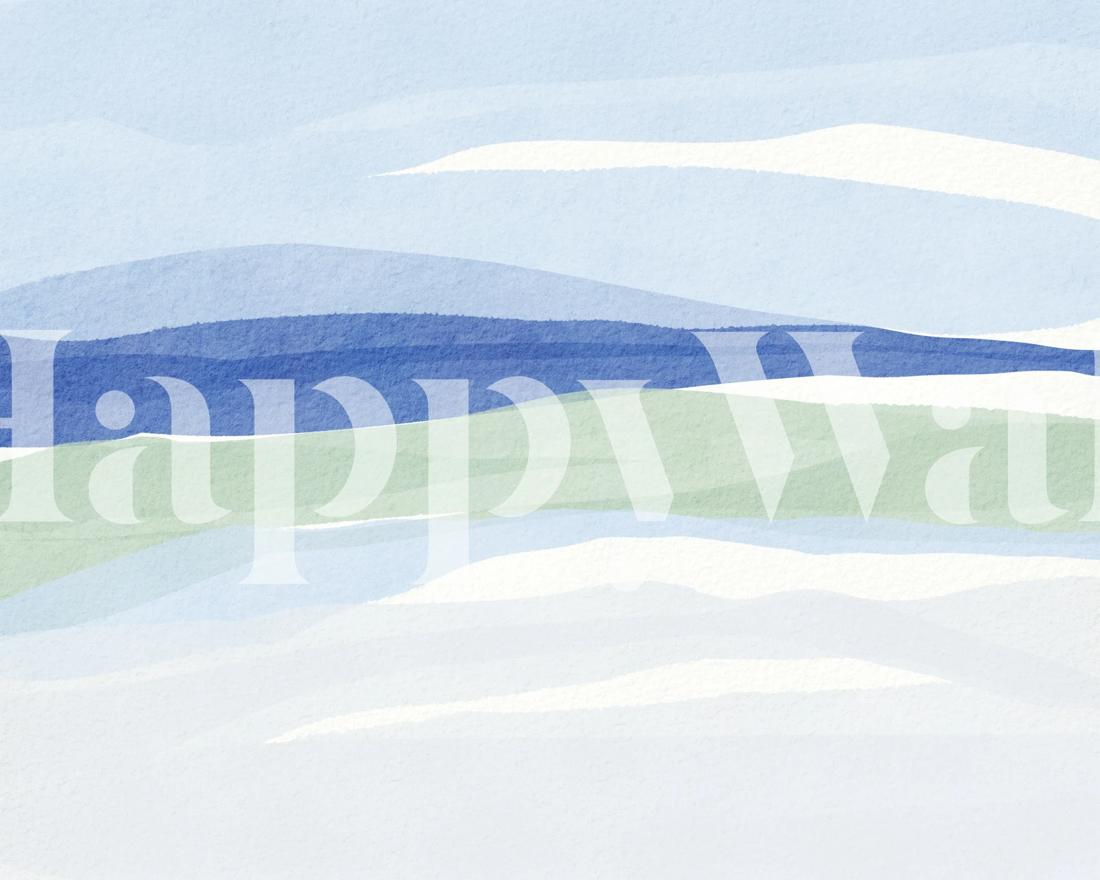 French Blue Coast wallpaper in a room