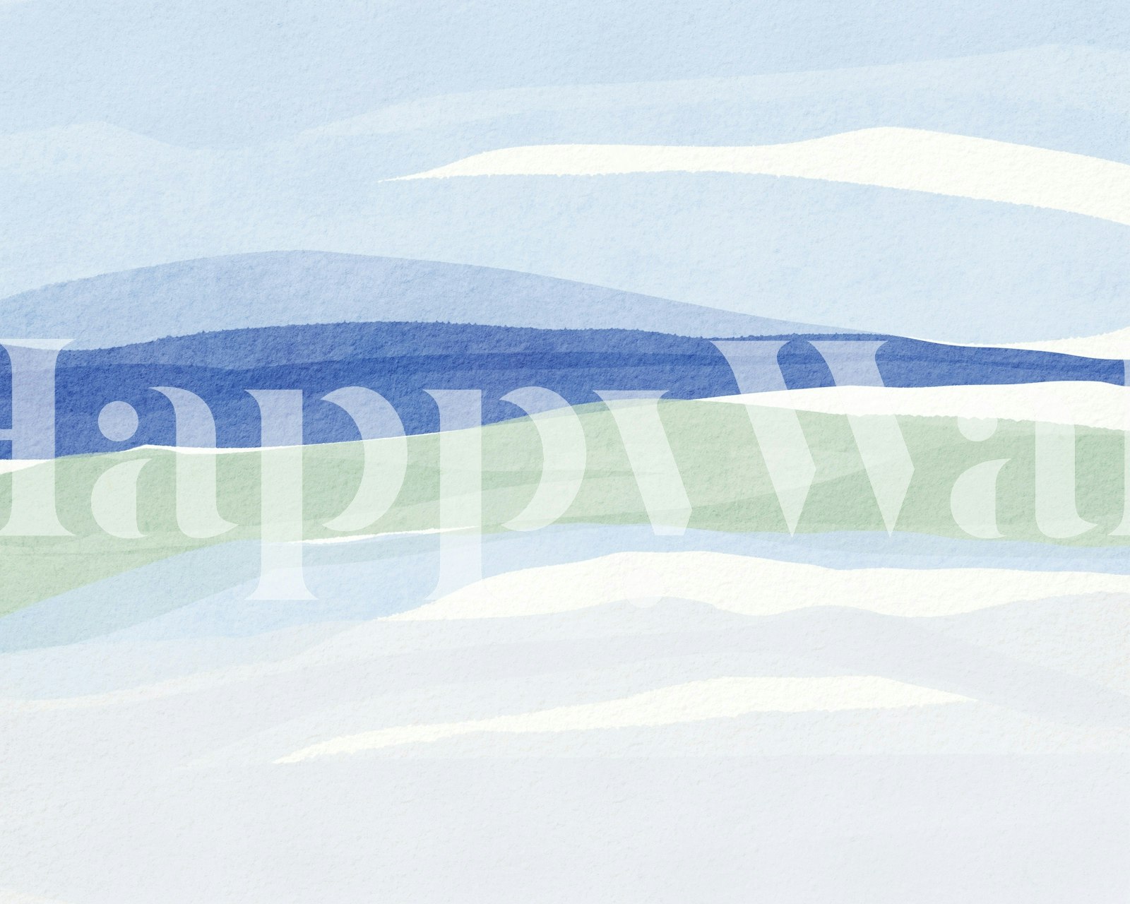 French Blue Coast wallpaper in a room