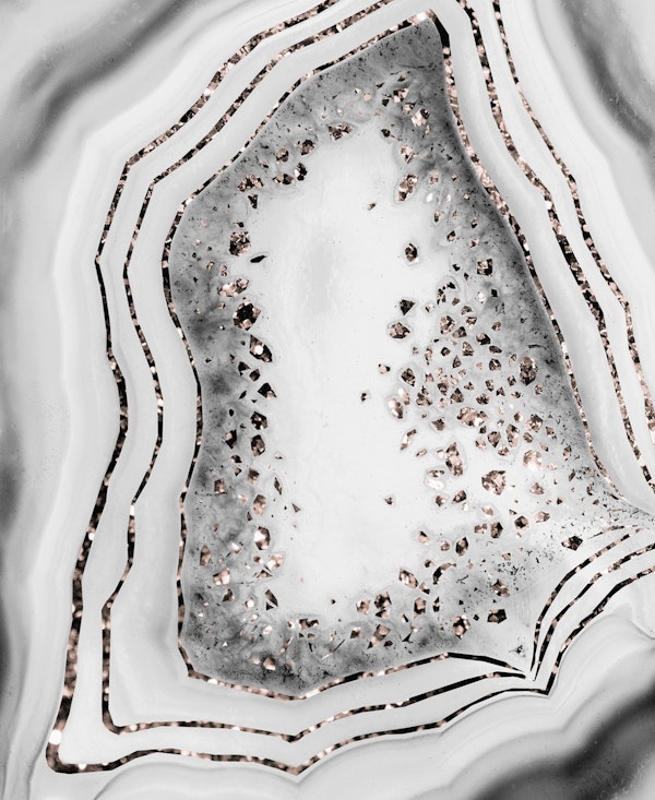 Agate Rose Gold Glitter Glam 2