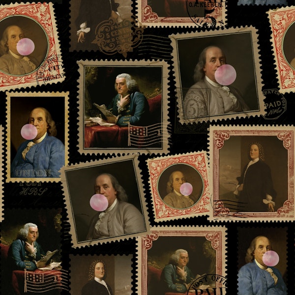 Vintage Stamps Benjamin Franklin Bubblegum
