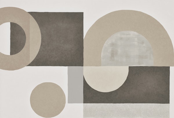 Contemporary Shapes Neutral Beige