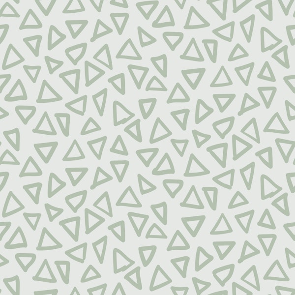 scribbled triangles sage green