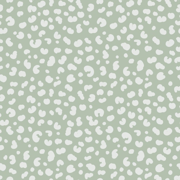 leo dots sage green