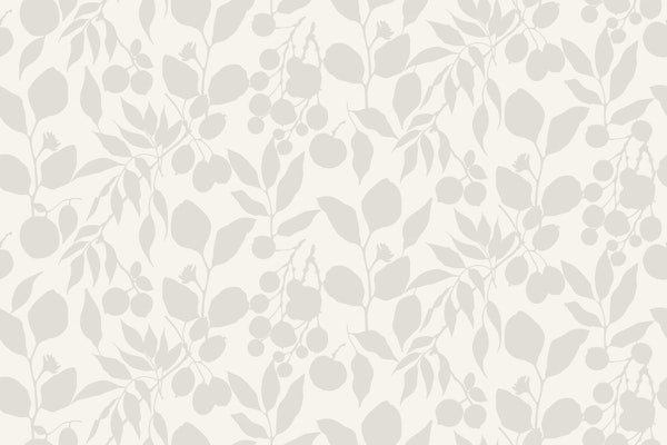 Fruit And Foliage Minimalist Japandi Beige