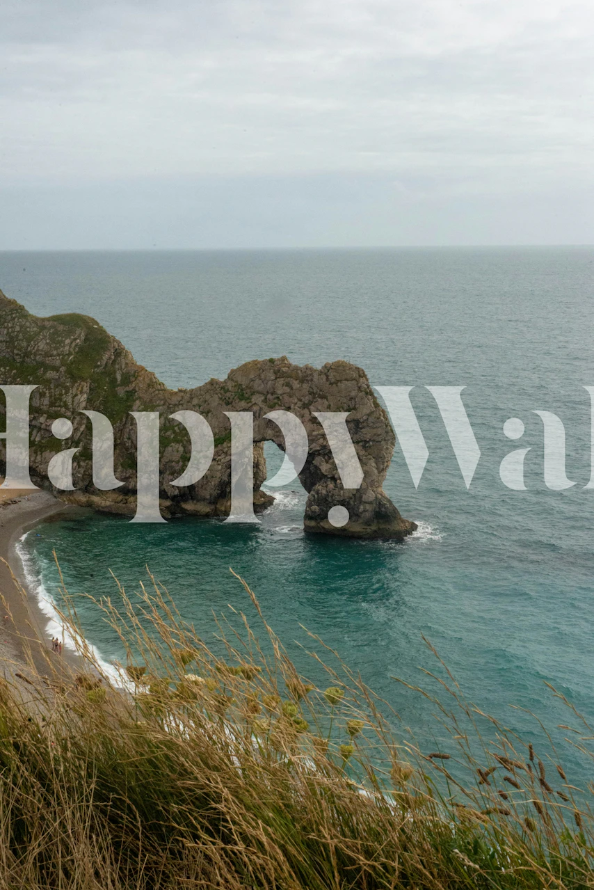 Durdle Door Ocean wallpaper in a room